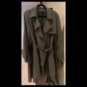 Banana Republic Green Trench Coat
